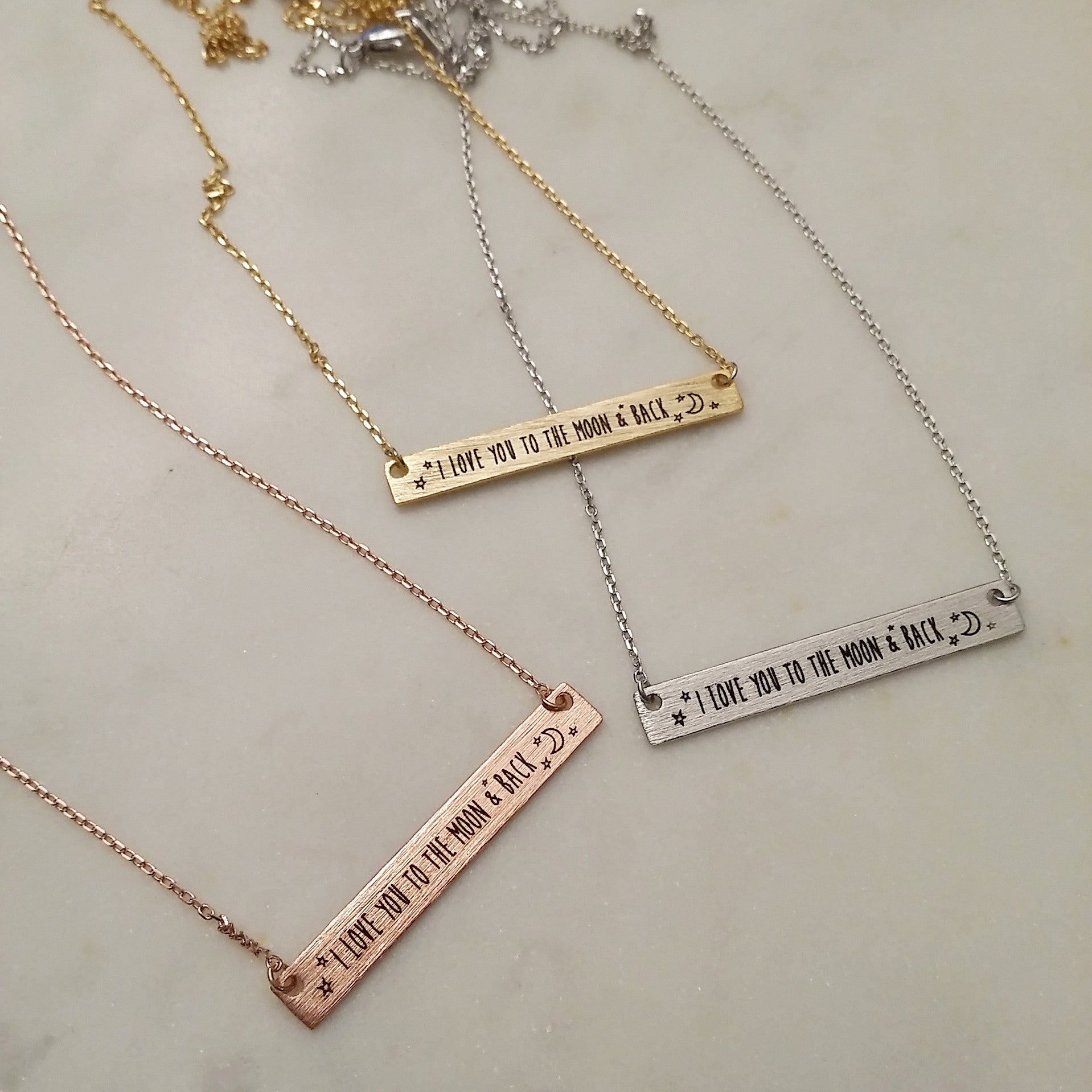Spartina 449 Sea La Vie To the Moon and Back Necklace in Gold | The Paper  Store